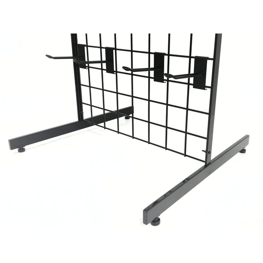 New 4ft Black Grid Panel - Heavy Duty Mesh with T-Leg for durable displays