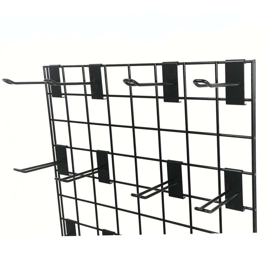 New 4ft Black Grid Panel - Heavy Duty Mesh with T-Leg for durable displays