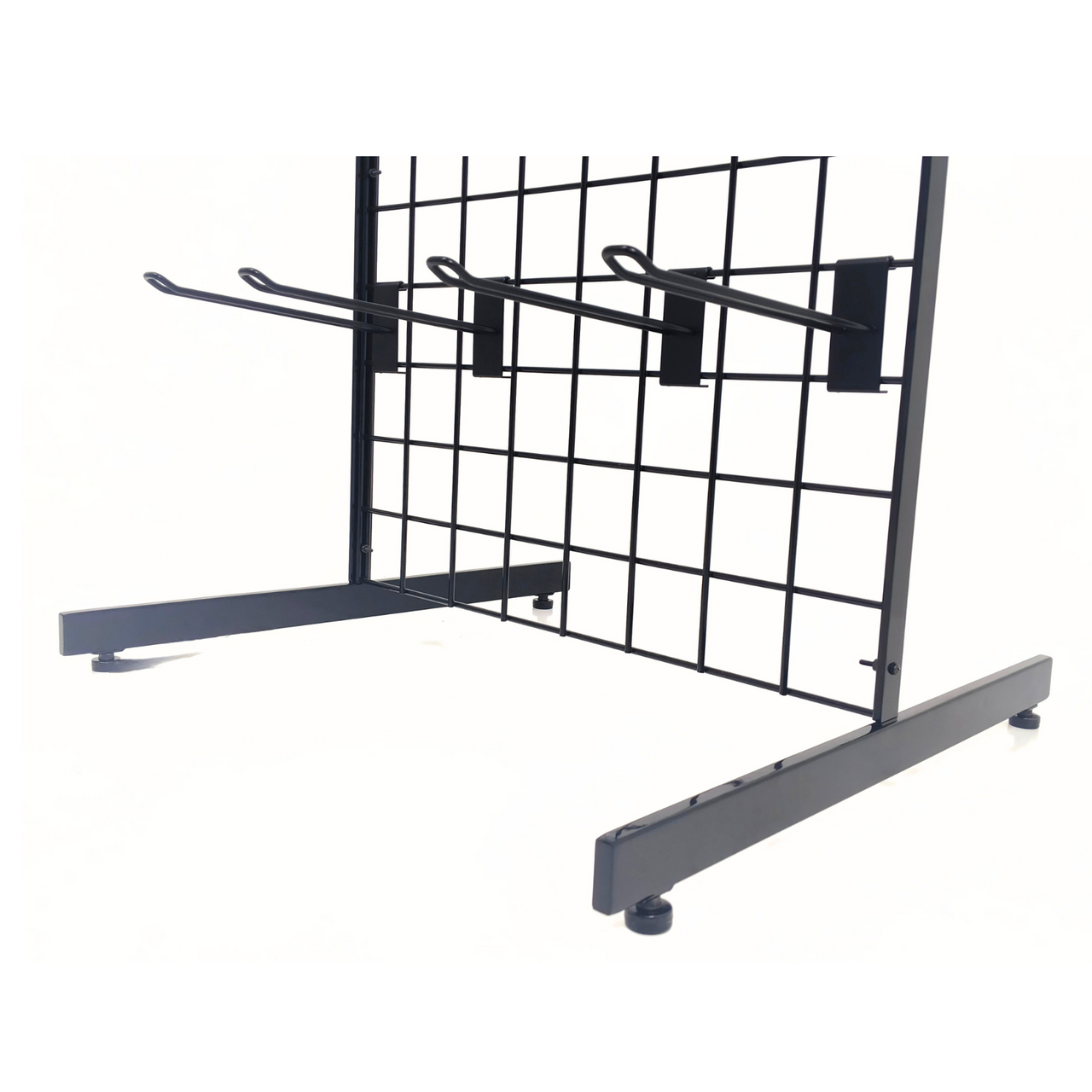 New 4ft Black Grid Panel - Heavy Duty Mesh with T-Leg for durable displays