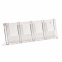 Wall Fix DL Portrait Leaflet Holder (Four Pockets)