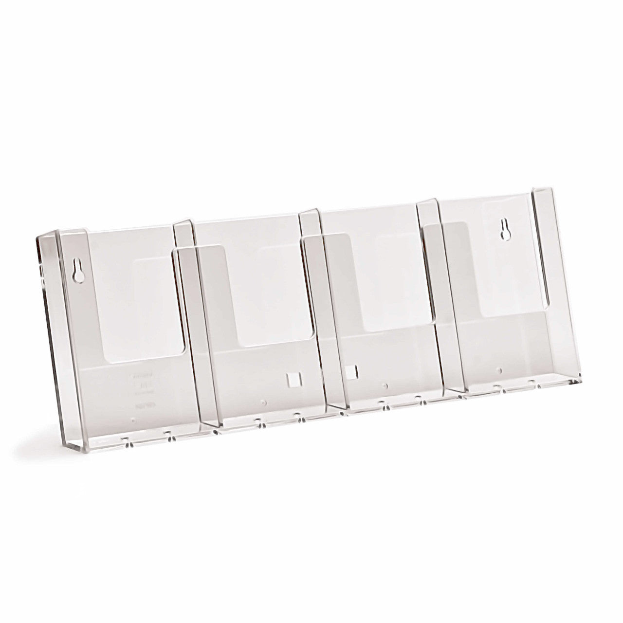 Wall Fix DL Portrait Leaflet Holder (Four Pockets)