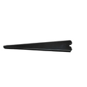 Black Twin Slot Bracket