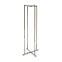 4 Way Folding Lingerie Rack with 16 Round 12" L Arms | Chrome