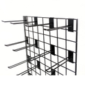 New 4ft Black Grid Panel - Heavy Duty Mesh with T-Leg for durable displays
