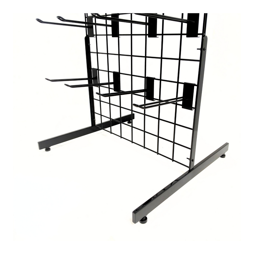 New 4ft Black Grid Panel - Heavy Duty Mesh with T-Leg for durable displays