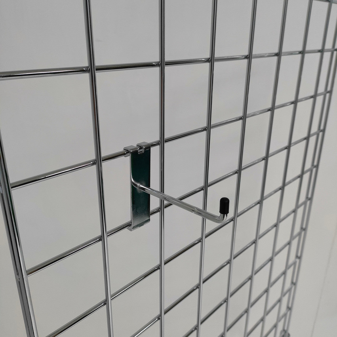 4 Inch Grid mesh Hooks Single Prong Shop Display