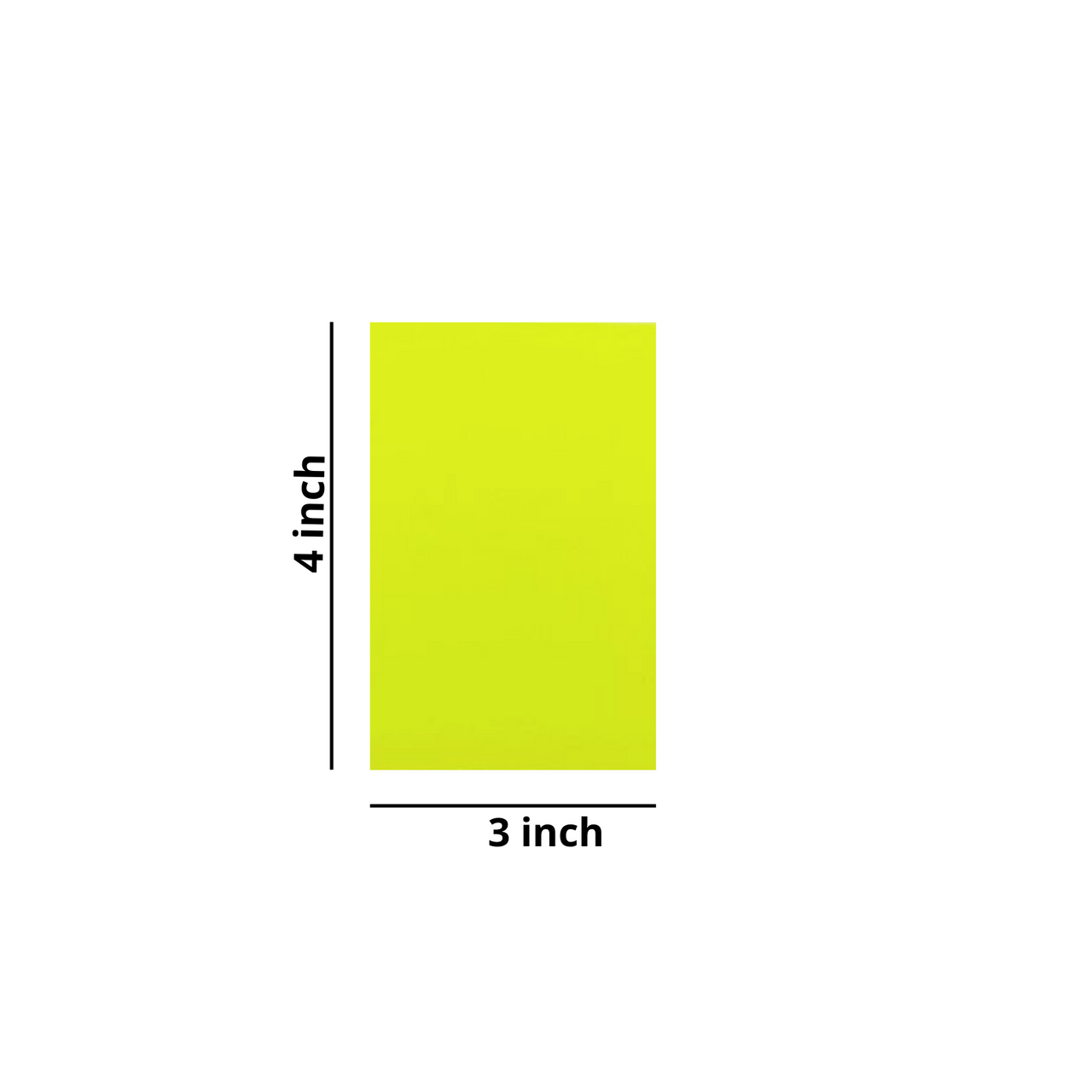 Thin Sized Plain Fluorescent Dyglo Cards