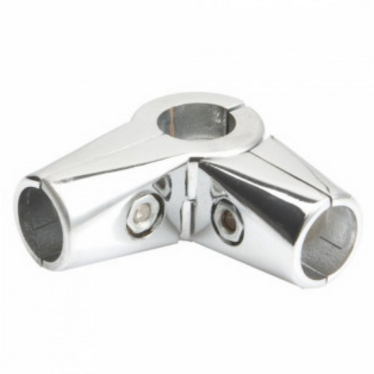 4-way Clamp For Walk In Wardrobe Chrome Tubing Hanging Rail System