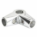4-way Clamp For Walk In Wardrobe Chrome Tubing Hanging Rail System