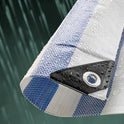 Blue / White 170 Gsm Market Stall Tarps