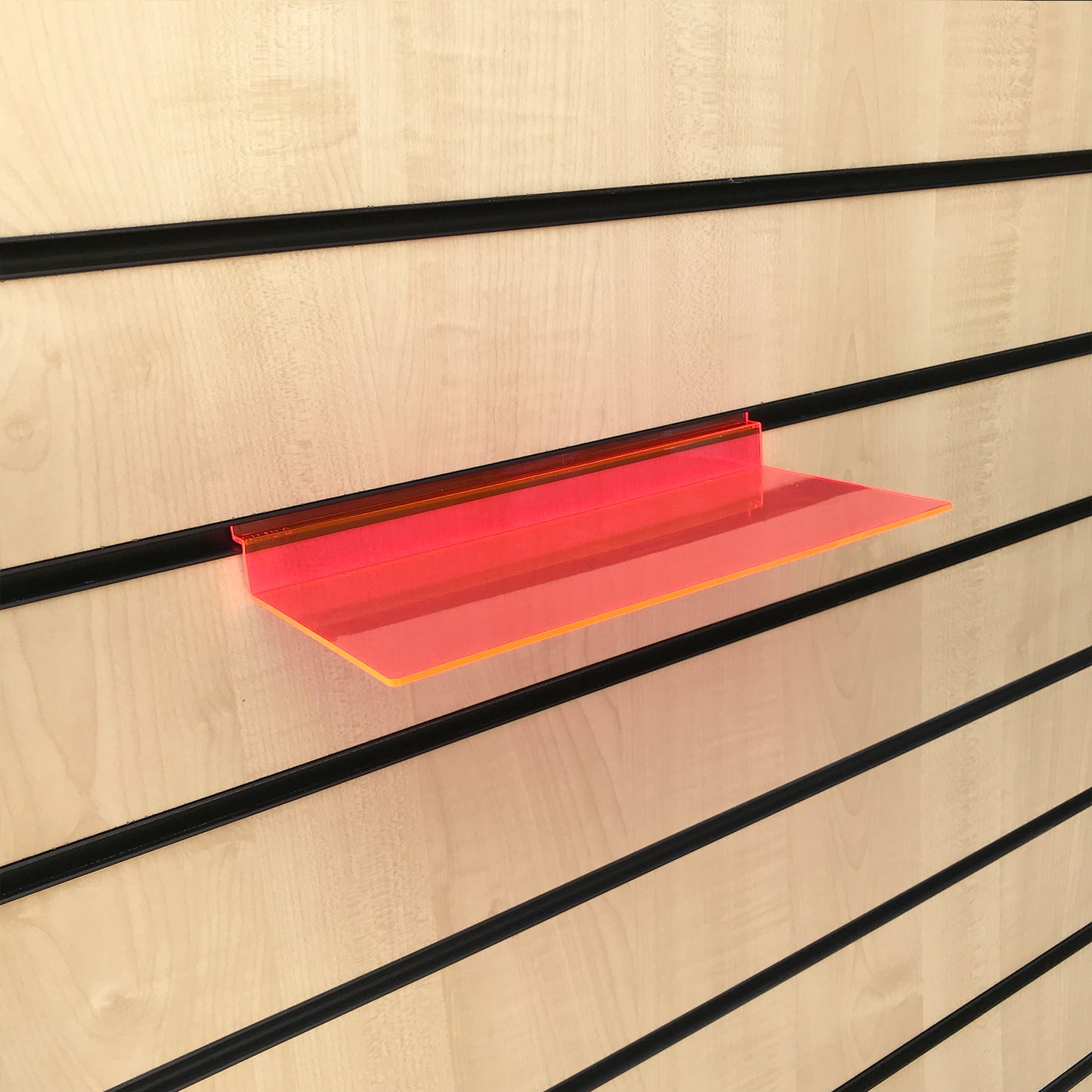 Slatwall Slat Board Display Shelves - Multiple Sizes and Packs for Shoes and Bags