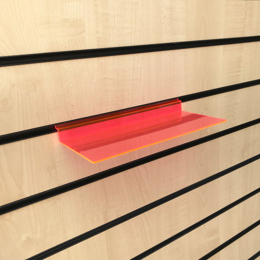 Slatwall Slat Board Display Shelves - Multiple Sizes and Packs for Shoes and Bags
