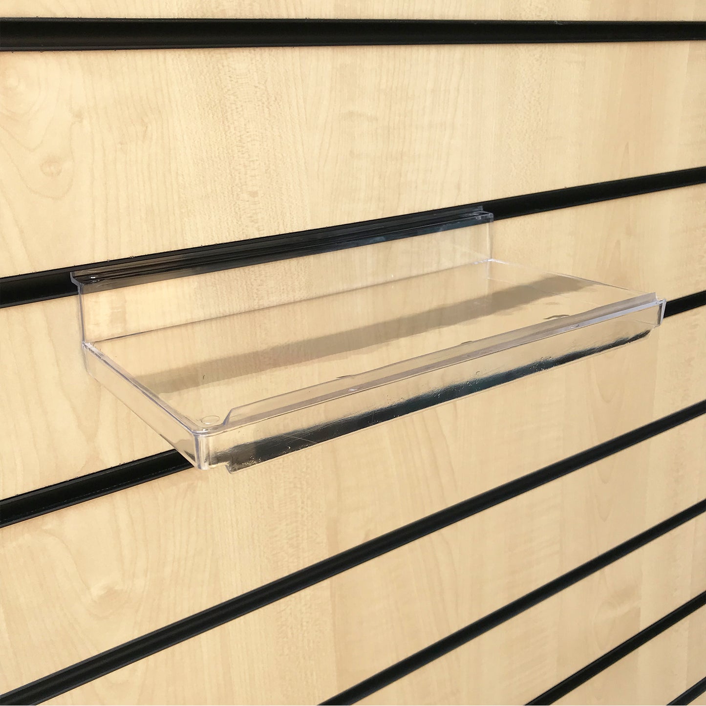 Slatwall Slat Board Display Shelves - Multiple Sizes and Packs for Shoes and Bags