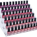 Acrylic Nail Polish Tiers Cosmetic Varnish Display Stand Organizer(Clear Sides) 7 Tier