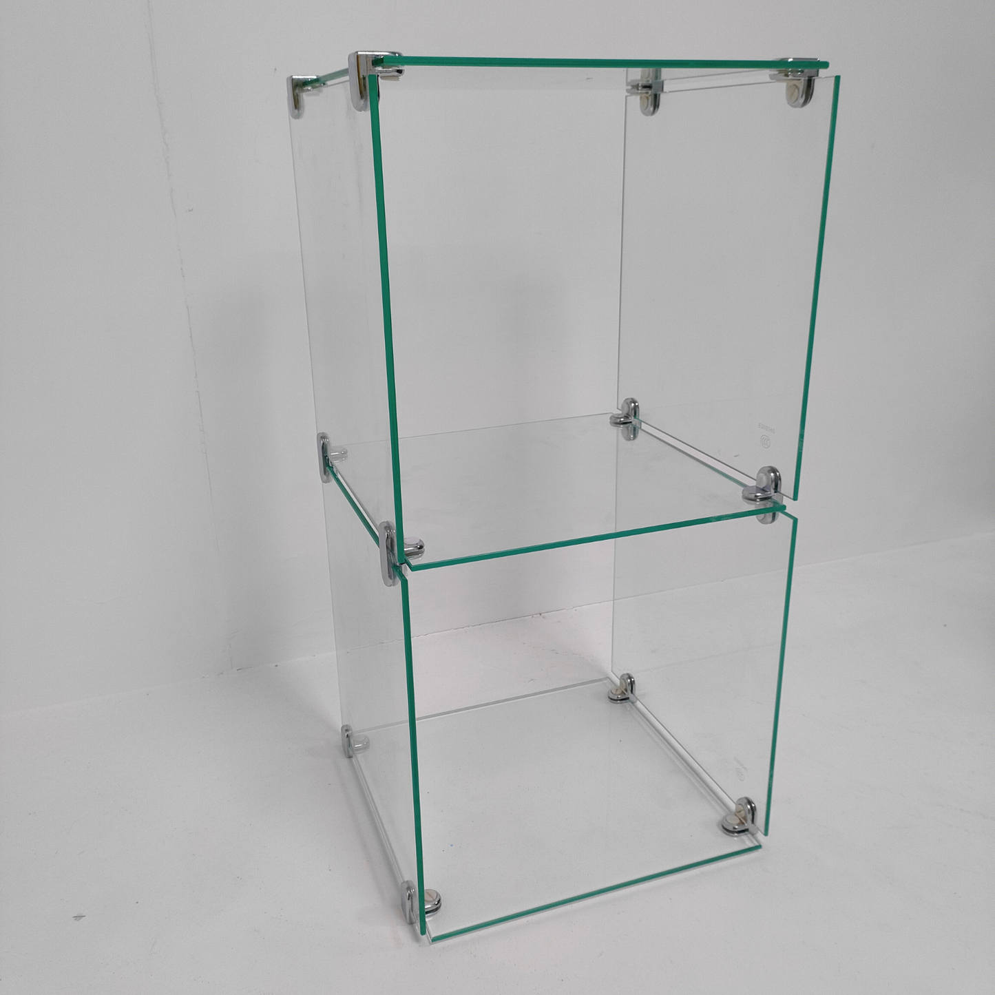 New Toughen Glass Cube Display Set Counter Top or Free standing Displays SIZE 2
