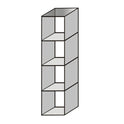 New Toughen Glass Cube Display Set Counter Top or Free standing Displays SIZE 4