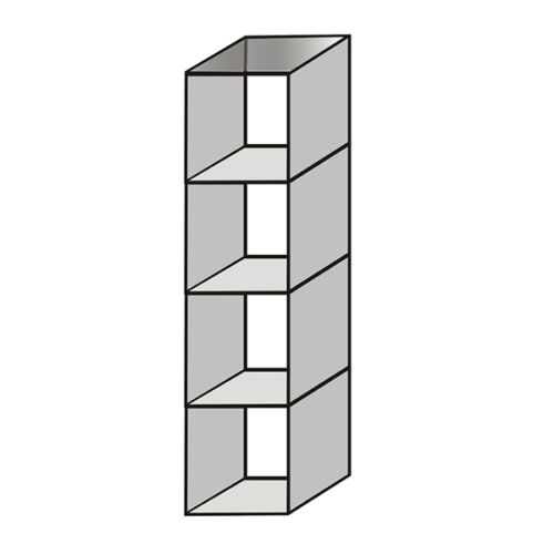New Toughen Glass Cube Display Set Counter Top or Free standing Displays SIZE 4
