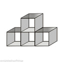 New Toughen Glass Cube Display Set Counter Top Or Free Standing Displays Size 4-A