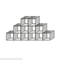 New Toughen Glass Cube Display Set Counter Top Or Free Standing Displays Size 12