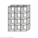 New Toughen Glass Cube Display Set Counter Top Or Free Standing Displays Size 12-A