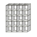 New Toughen Glass Cube Display Set Counter Top Or Free Standing Displays Size 20