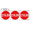 500x45mm £1.99-£99.99 Red Sign Self Adhesive Stickers Sticky Labels Swing Labels For Retail Price