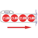 1000x 25mm £1.25-£19.99 Red Price Self Adhesive Stickers Sticky Labels Swing Tag Labels For Retail
