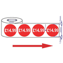 1000x 25mm £1.25-£19.99 Red Price Self Adhesive Stickers Sticky Labels Swing Tag Labels For Retail