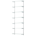 Glass Twin Slot Shelving Set - 15cm Width