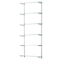 Glass Twin Slot Shelving Set - 20cm Width