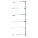 Glass Twin Slot Shelving Set - 20cm Width