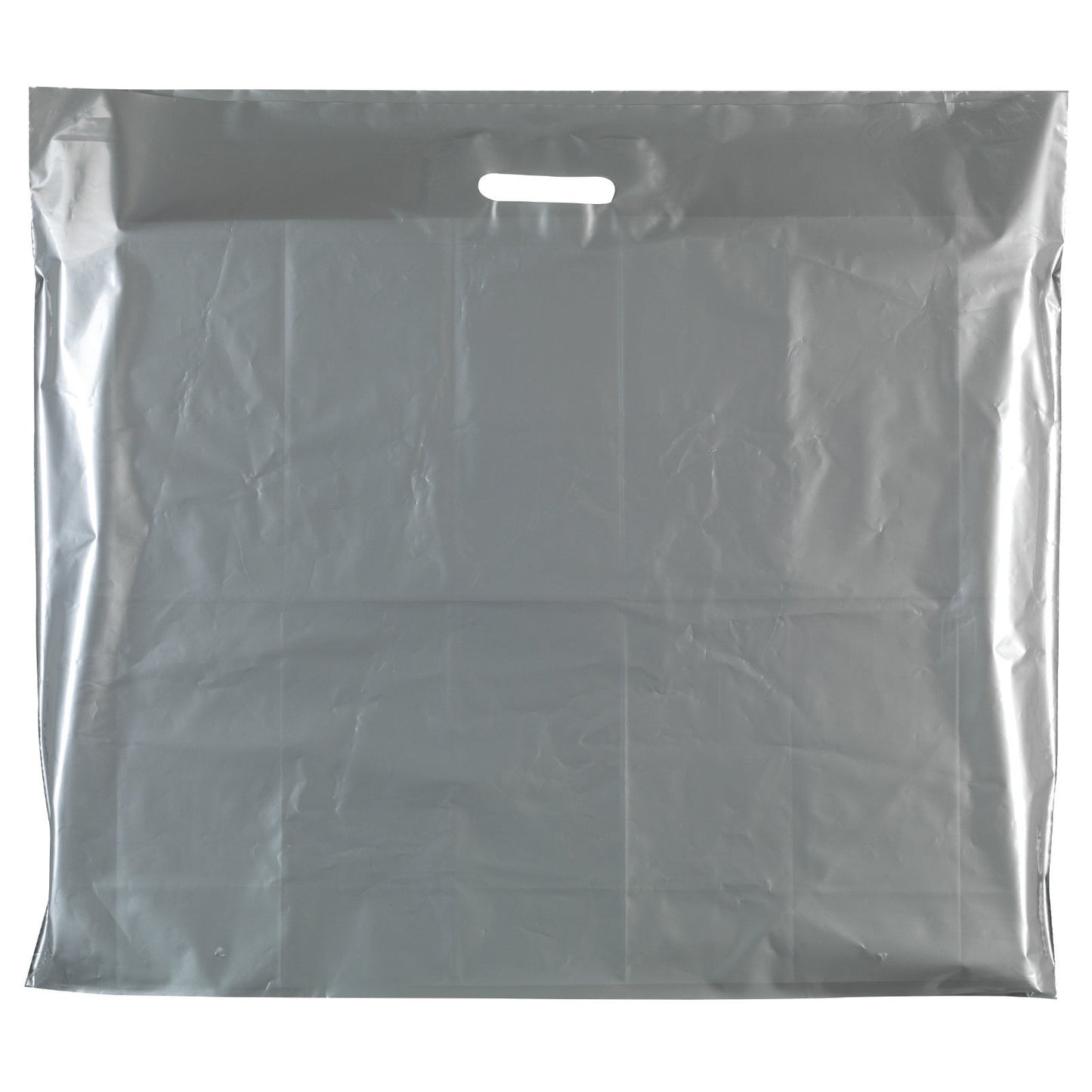 Plastic Plain Silver Carrier Bags