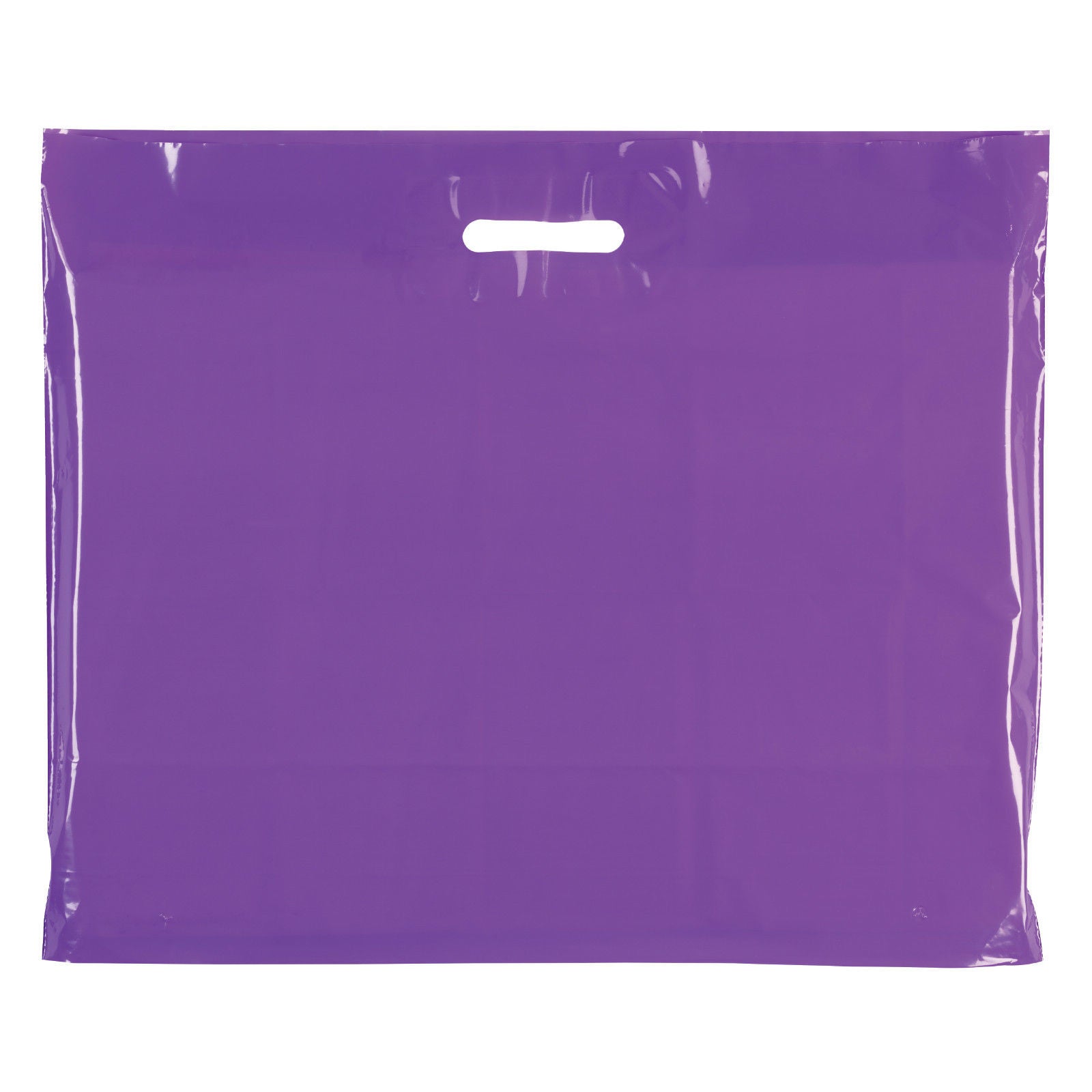 Plastic Plain Violet Carrier Bags