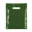 Plastic Plain Harrod Green Carrier Bags