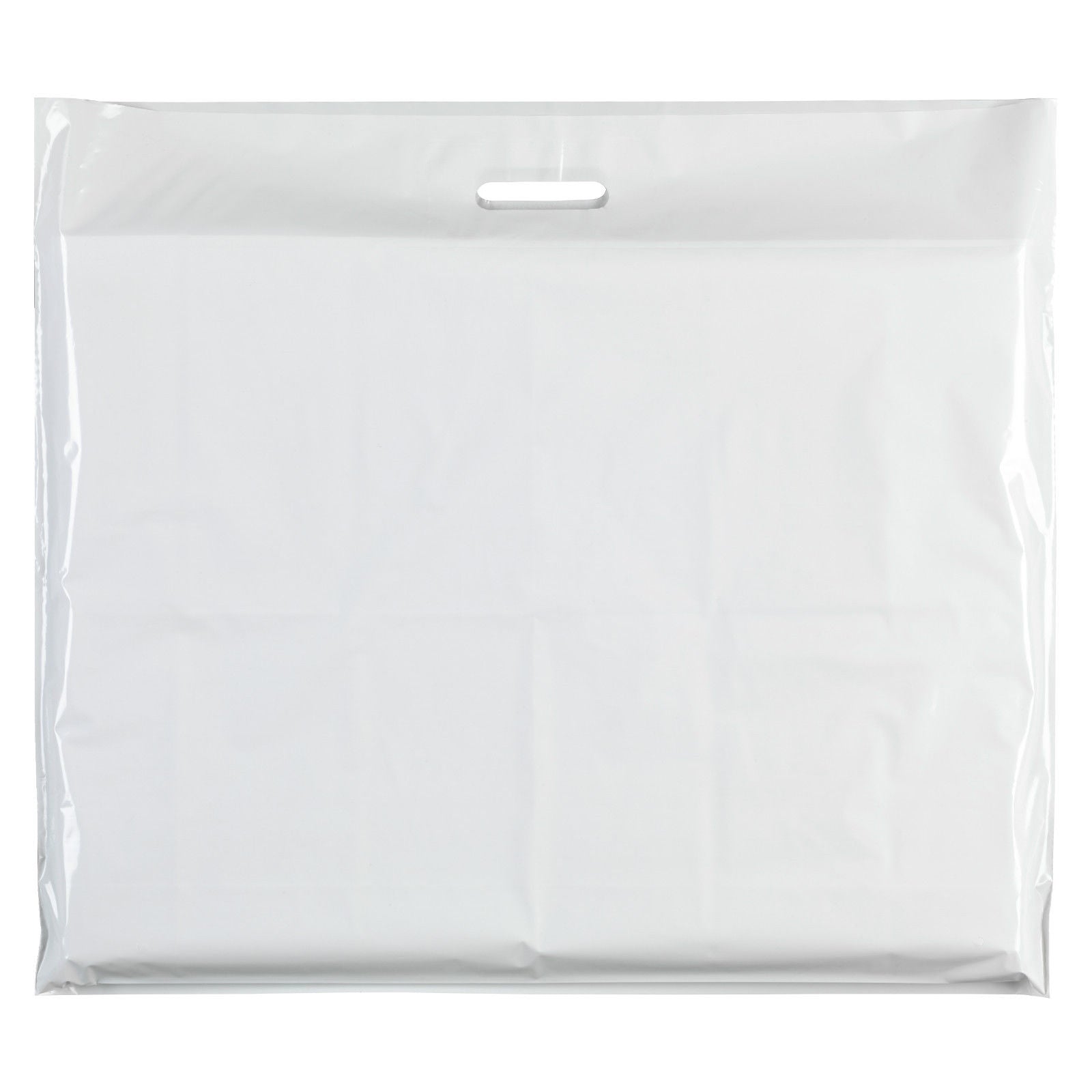 Plastic Plain White Carrier Bags