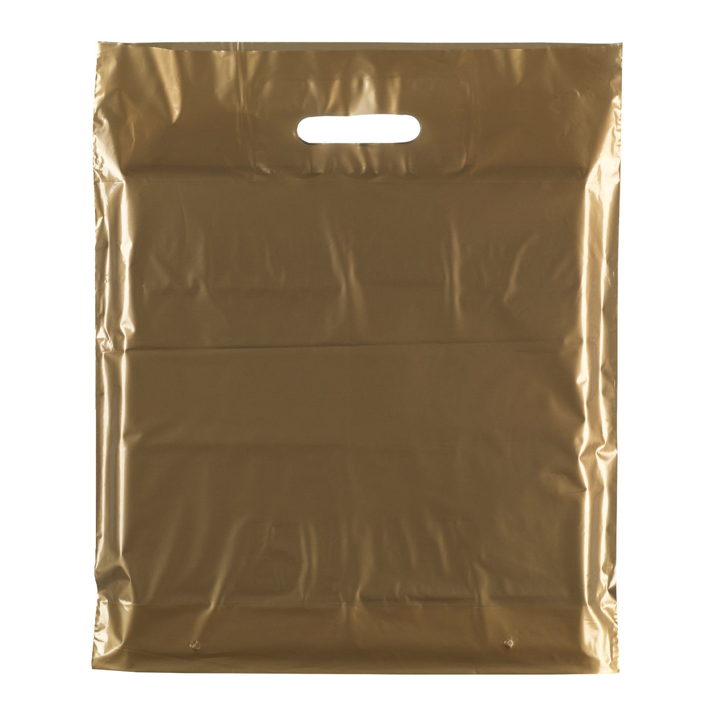 Plastic Plain Gold Carrier Bags