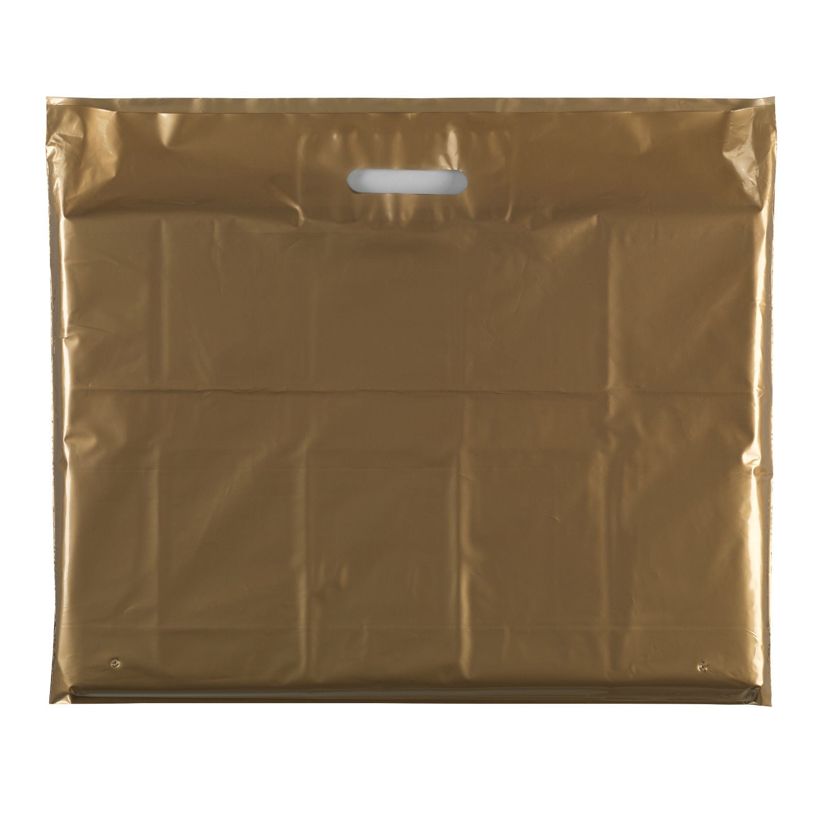 Plastic Plain Gold Carrier Bags