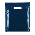 Plastic Plain Blue Carrier Bags