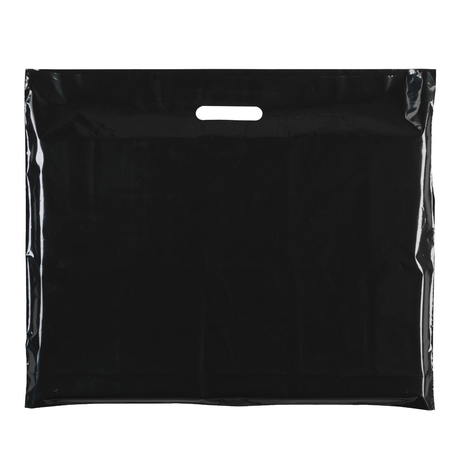 Plastic Plain Black Carrier Bags