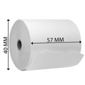 100x 57x40mm Thermal Till Rolls – Credit Card & PDQ Receipt Paper Rolls