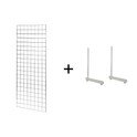 5FT CHROME MESH PANEL WITH L-LEG OR T-LEG