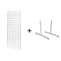 5FT CHROME MESH PANEL WITH L-LEG OR T-LEG