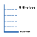 End Promotion Unit Retail Gondola Shelving - 5 Shelves