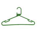 100x Green Strong Heavy Duty Plastic Coat Hangers, Suit, Trouser Etc Garment Clothes Hanger
