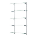 Glass Twin Slot Shelving Set - 20cm Width