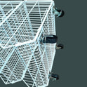 White 5 Tier Stackable Display Baskets-60cm