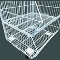 White 5 Tier Stackable Display Baskets-60cm