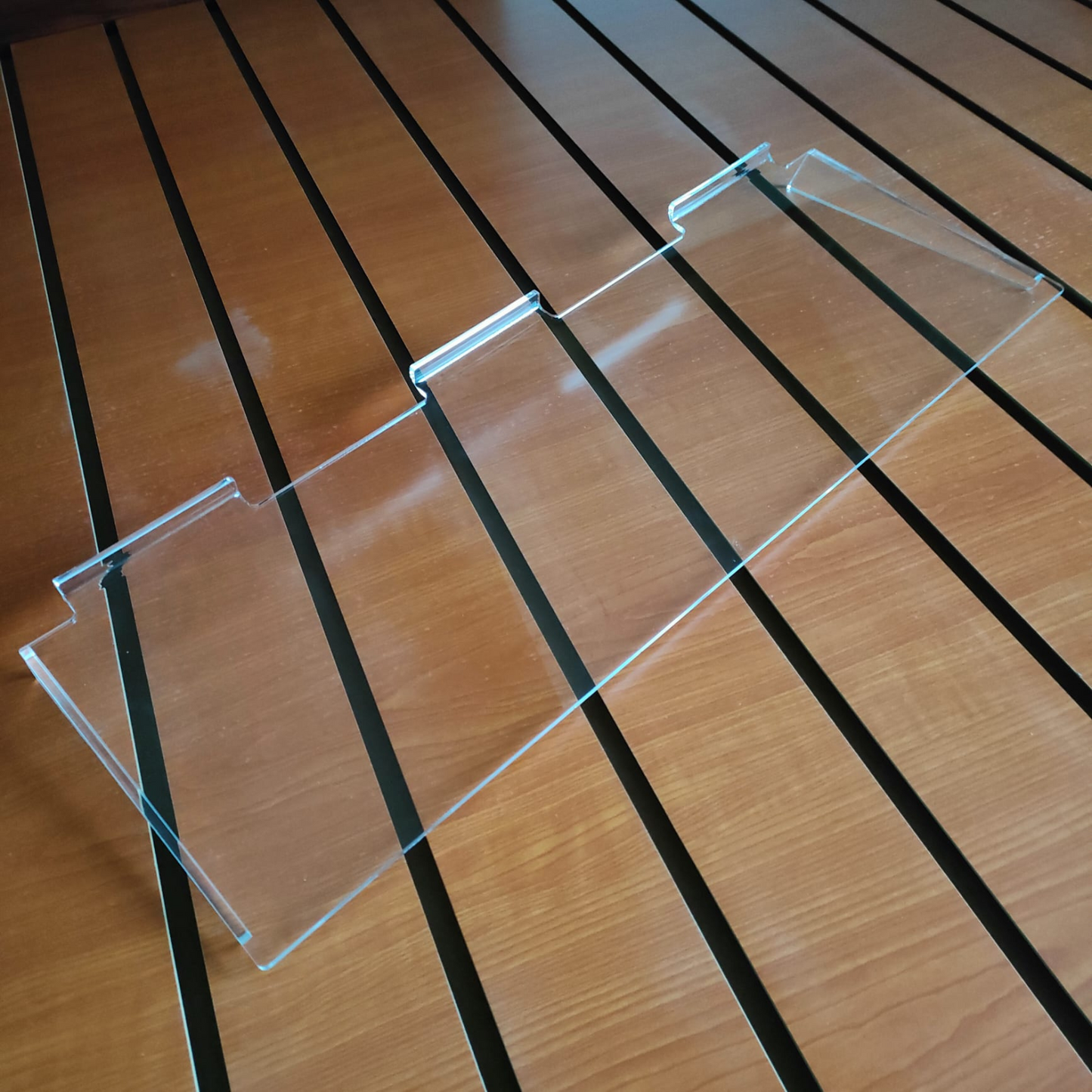 Acrylic Slatwall Shelves for Displaying Mobile Phones Accessories - 60cm/120cm Slatboard