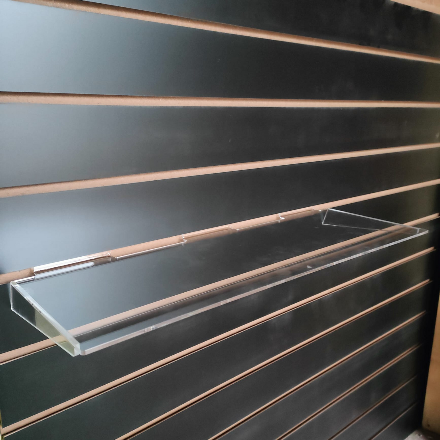 Acrylic Slatwall Shelves for Displaying Mobile Phones Accessories - 60cm/120cm Slatboard