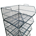 Black 5 x Tier Stackable Display Baskets-60cm